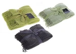 Legacy Decor Flannel Throw Blanket With Fringe, 3 Colors Available. Fixed Price $24.00.