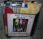 New Guitars Thin Polar Fleece Throw Gift Blanket Gibson Fender Soft Nip. Fixed Price $19.27.
