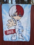 My Hero Academia Shoto Todoroki 45 X 60 Inch Fleece Throw Blanket. Fixed Price $15.00.