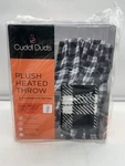 New Cuddl Duds Plush Heated Throw Blanket Black White Buffalo Check. Fixed Price $42.99.