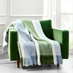 Kate Spade New York Colorblock Mohair Blend Throw Blanket 50X70 Fringe. Fixed Price $62.09.