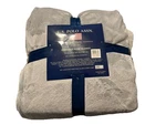Polo Assn Luxurious Plush Full/queen Blanket 90" Gray Grey Throw. Fixed Price $17.99.
