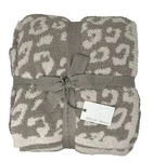 Barefoot Dreams Cozychic In The Wild Throw Blanket 54 X72 - Dark Khaki/stone. Fixed Price $165.00.