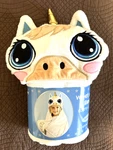 Unicorn Velvet Hooded Blanket Northpoint Kids 40X47.5 New White Comfy Cozy Soft. Fixed Price $11.99.
