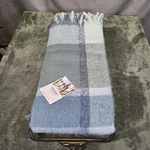 Better Homes & Gardens Faux Mohair Cozy Couch Throw Blanket Green Plaid, 50X72". Fixed Price $19.99.