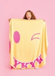 Iscream 4004 Theme Nyc Silky Soft Round Fleece Throw Blanket 60". Fixed Price $34.99.