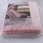 Vintage Owen Caresse Blanket Pink Satin Trim Full & Twin Size 72 X 90 Nos. Fixed Price $25.49.
