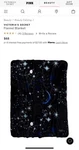 Victoria Secret Sherpa Throw Blanket Vs Moon Stars Mystical Galaxy Print Nwt. Fixed Price $39.95.