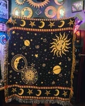 Vtg Goodwin Weavers Celestial Tapestry Blanket. Fixed Price $85.55.