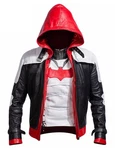 Mens Batman Arkham Knight Red Hood Jacket + Vest Cosplay Leather Outfit. Fixed Price $143.98.
