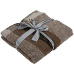 Northlight Taupe Plaid Woven Throw Blanket With Fringe 50" X 60". Fixed Price $42.83.