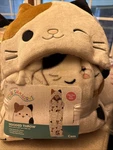 Members Mark Kids Faux Fur & Sherpa Hooded Throw Squishmallows 40" 50". Fixed Price $29.99.