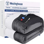 Westinghouse Electric Heating Blanket Silky Flannel & Sherpa Twin Size Charcoal. Fixed Price $69.99.