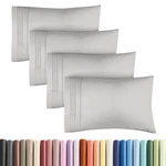 Pillow Cases Set 4, Hotel Quality Soft Covers By Cgk Linens. Fixed Price $27.99.