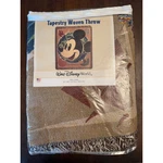 Walt Disney World Mickey Mouse Tapestry Throw Woven 50 X60 Nib. Fixed Price $40.00.