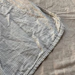 Room & Board Queen Blanket 92 X 93" Gray Ivory Houndstooth Linen Blend. Fixed Price $249.97.