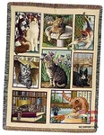 Manual Tapestry Throw With Fringe, Kitty Korner, X 60 47"L 0.5"W Floral. Fixed Price $78.21.