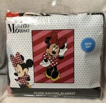 Disney Minnie Mouse Plush Raschel Blanket 60X80 Twin Size New. Fixed Price $34.95.