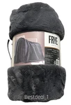 New Frye Luxe Faux Fur Luxur Throw, Reversible 60" 70" Color Gray. Fixed Price $159.99.