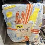 Mercato Throw Blanket Twin 60X90 Lobster Limon Yacht Summer Style Classy. Fixed Price $55.00.