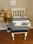 Beautiful Soft New Peru Cuzco Alpaca Wool Mix Throw Blanket 66" 54" #73. Fixed Price $49.00.