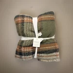 Pottery Barn Stewart Plaid Faux Fur Back Throw Blanket Loden Green 50 60 Nwt. Fixed Price $149.99.