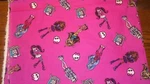 Monster High Blanket Crib Toddler Bed Or 1.5YD Fleece Lined Free Name B4 20TH4XM. Fixed Price $36.50.
