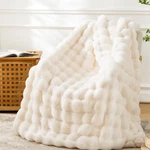 Benvwe Faux Fur Throw Blanket For Couch - Cozy Plush Fluffy Soft Thick Bubble.... Fixed Price $64.61.