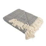 Dii Chevron Throw Collection Handloomed Cotton, 50X60, Black 50X60",. Fixed Price $22.94.