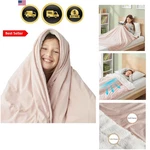 Soft Pink Weighted Blanket 7 Lbs For Girls, Cozy Warm Sherpa Heavy Throw .... Fixed Price $65.99.
