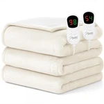 Homemate Electric Heated Blanket King - 100"X90" Size, Cream. Fixed Price $154.23.