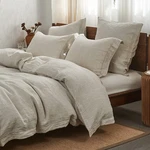 Simple&opulence 100% French Flax Linen Duvet Cover Set With King,. Fixed Price $198.04.