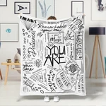 Inspirational Quote Throw Blanket 40X50 Inch Positive Decor For Teens Kids. Fixed Price $33.18.