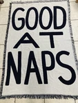 Calhoun & Co. Tapestry Throw Blanket Fringe Good At Naps Black White 48W X 70L. Fixed Price $79.75.