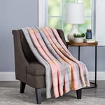 Home Bedford Blanket Throw Oversized Plush 70 X 60 W, Modern Blush. Fixed Price $43.99.