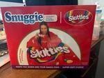 Snuggie Skittles Fleece Blanket W/ Sleeves 71 X 54 New- Free Shipping. Fixed Price $31.50.
