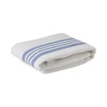 Blue Striped Flannel Spread Blanket, Blended. Fixed Price $27.99.
