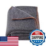 Vevor Wool Camping Blanket, Large Warm Stadium Flame Retardant, Great. Fixed Price $52.04.