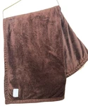 Lands End Chenille Sherpa Throw Blanket Brown Cozy Winter Fleece Soft Reversible. Fixed Price $36.99.