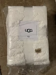 Ugg Adalee Natural White Textured Faux Fur Super Luxe Fluffy Throw Blanket 50X70. Fixed Price $60.00.