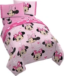 Jay Franco Disney Minnie Mouse Hearts Love 4 Piece Twin Bed Set - Includes Rev. Fixed Price $74.14.