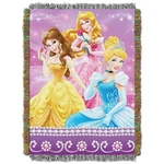 Northwest Disney Princess Woven Tapestry Throw Blanket, 48" X 60", Sparkle Dream. Fixed Price $43.95.