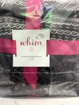 Whim By Martha Stewart Collection Textured Stripe Hearth Gray Throw 50'' 60''. Fixed Price $35.00.