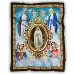 Blessed Mother Mary Blanket Christian Faith Religious Gift Cozy Throw. Fixed Price $55.99.