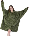 Mizzeo Microfiber Wearable Blanket, Oversized Light Adult, Green. Fixed Price $28.88.