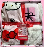 Hello Kitty Pink Sherpa Backed Christmas Blanket By Jay Franco & Sons. Fixed Price $60.00.