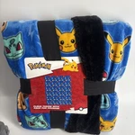 Pokemon Fleece Cloud Throw With Faux Polyester Fur Reverse, 50" 60". Fixed Price $15.00.