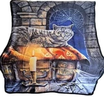 New Witches Cat Plush Throw Gift Blanket Sherpa Lisa Parker Witchcraft Enchanted. Fixed Price $18.46.
