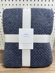Threshold Marled Knitted Throw Blanket Gray/blue- 50IN X 60IN Machine Washable. Fixed Price $19.90.