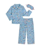 Wonder Nation Kids Sleep Shirt & Pants Set With Eye Mask, 3-PIECE, Large (10-12). Fixed Price $24.99.